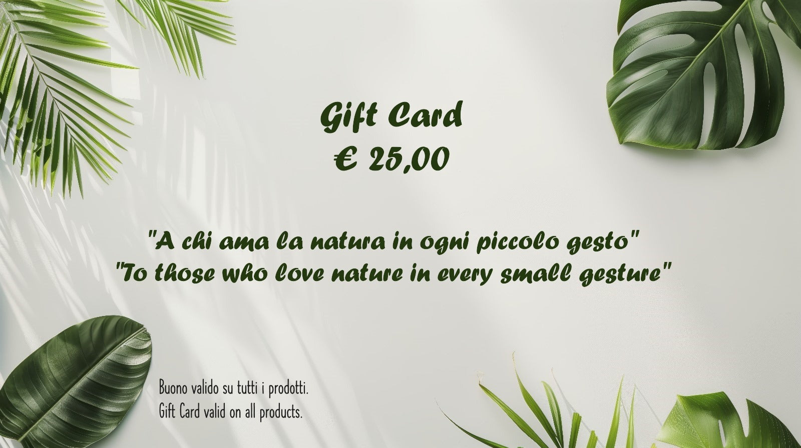 Buono regalo The green Corner Shop